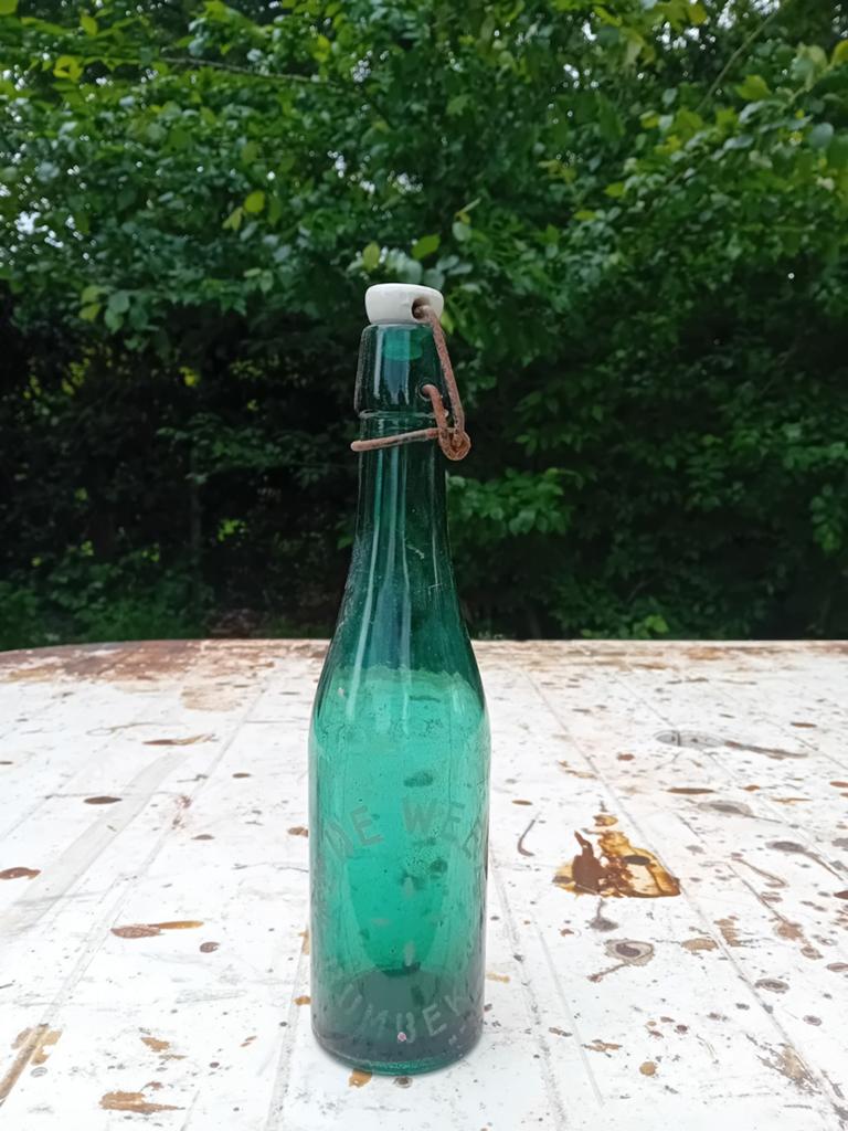 Oude vintage bierfles brouwerij De Weeze Rumbeke, Verzamelen, Ophalen of Verzenden