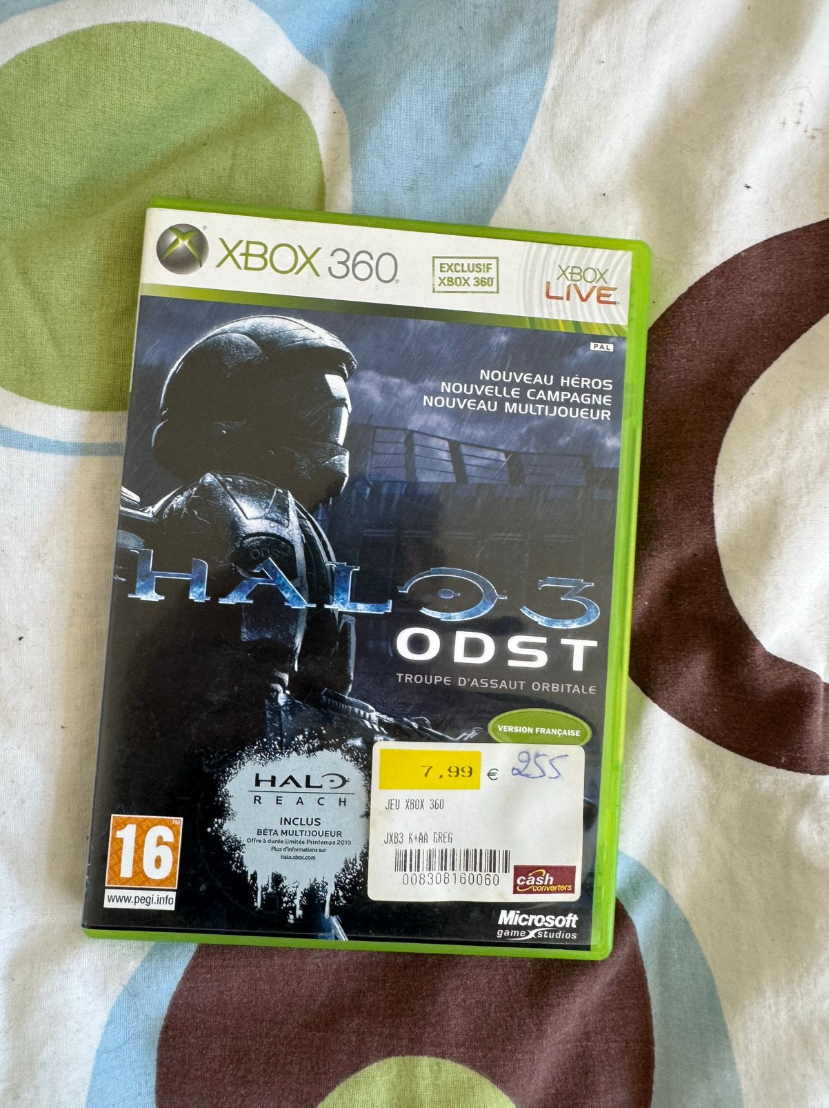 Jeu xbox halo odst, Enlèvement ou Envoi, Comme neuf