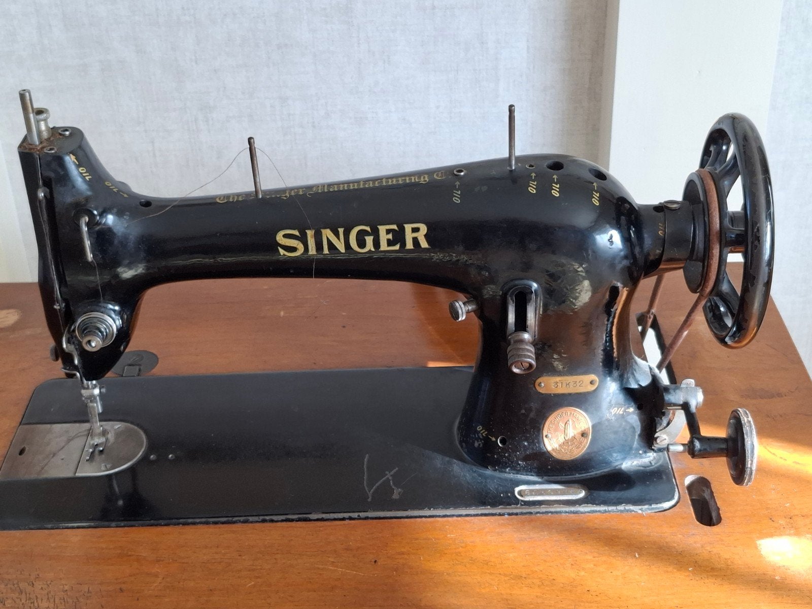 naaimachine singer 75 jaar oud, Antiek en Kunst, Ophalen