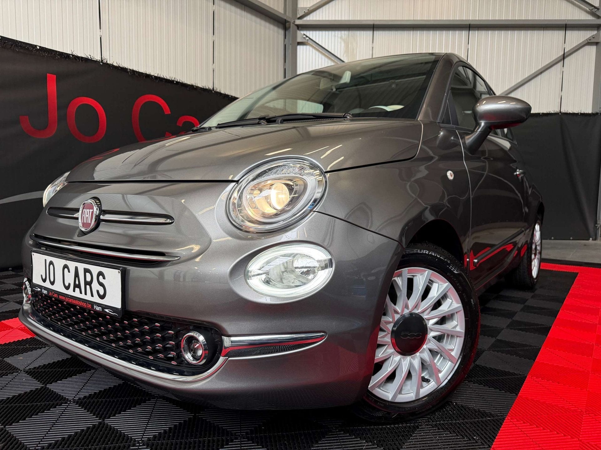 Fiat 500 1.2 Benzine/Longe/Automaat/Pano/Led/Cc/Pdc/Navi/Car, Autos, 1242 cm³, Argent ou Gris, Euro 6, Entreprise
