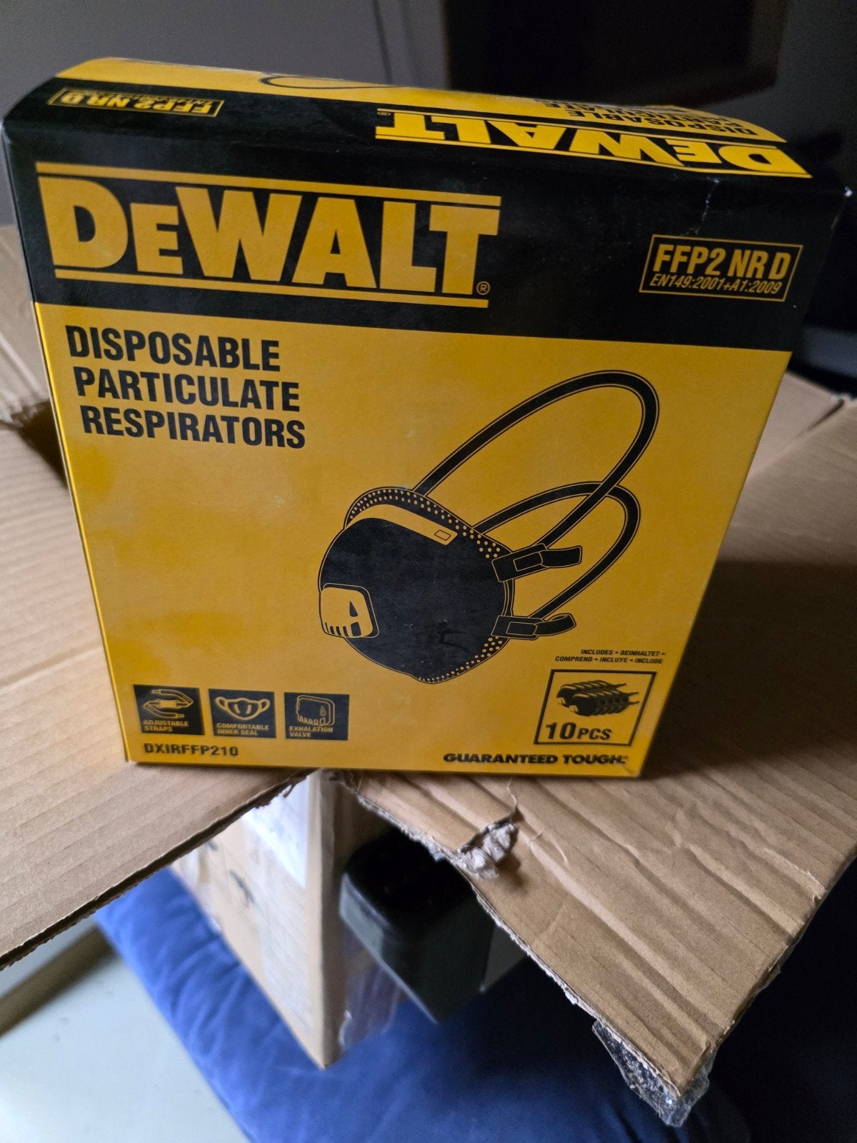 DeWalt DXIRFFP25 FFP2 Wegwerp Stofmasker | 5 stuks - DXIRFFP, Bricolage & Construction, Enlèvement ou Envoi, Neuf, Masques anti-poussière