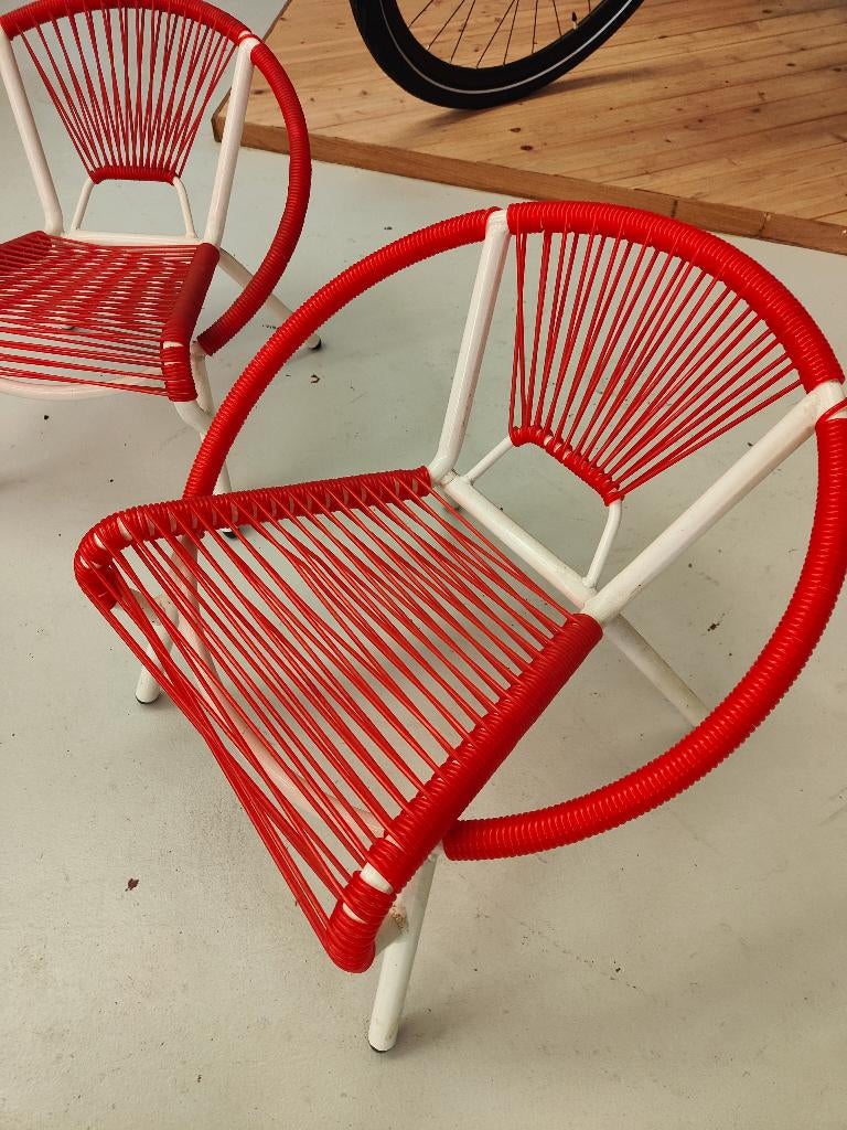 prachtige kinderstoelen, Zo goed als nieuw, Vier, Metaal, Rood