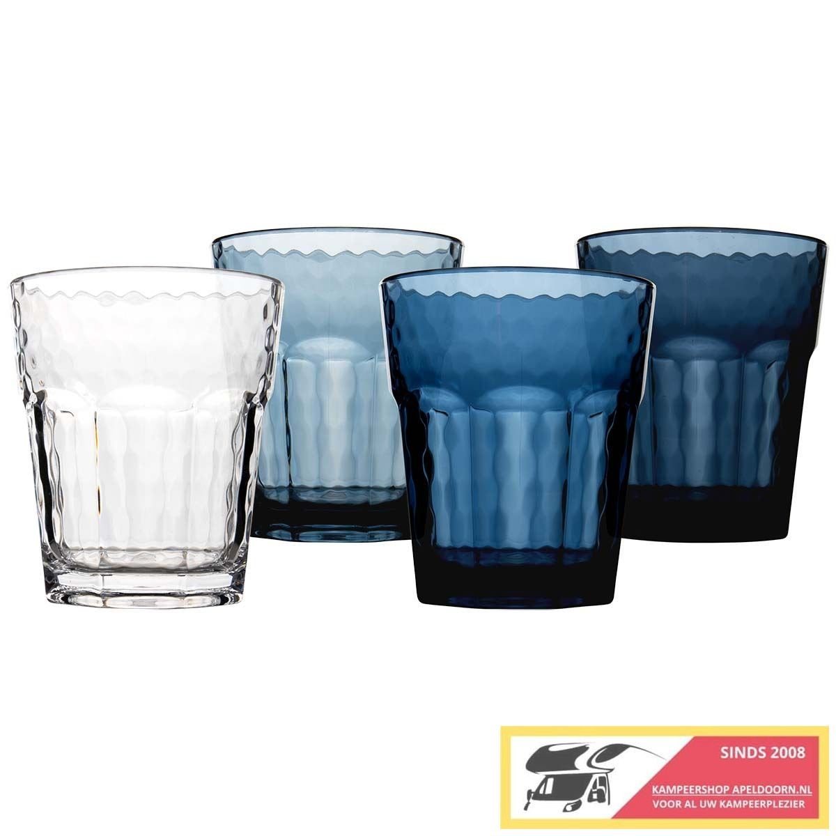 Bo-Camp Limonade glas Mix & Match 200ml Blauw, -, -, Nieuw, Ophalen of Verzenden