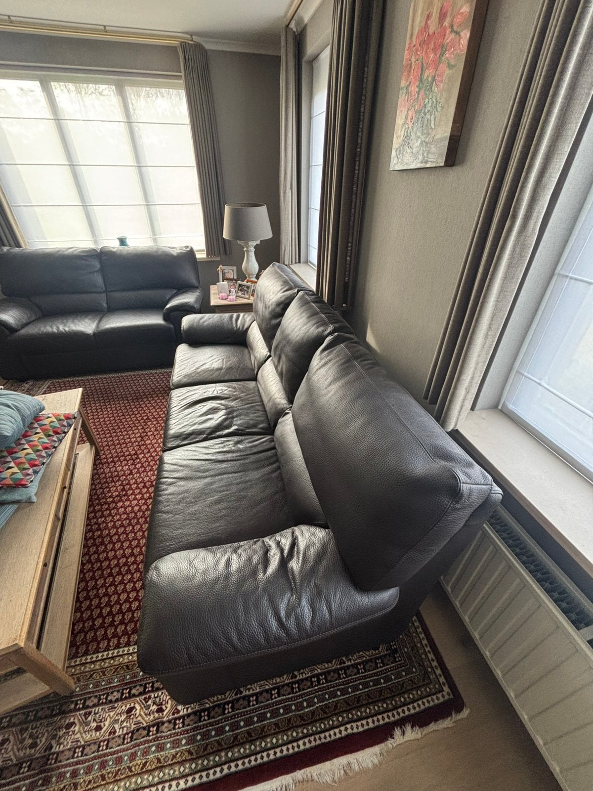 Lederen salon, Ophalen, Gebruikt, Leer, Tijdloos
