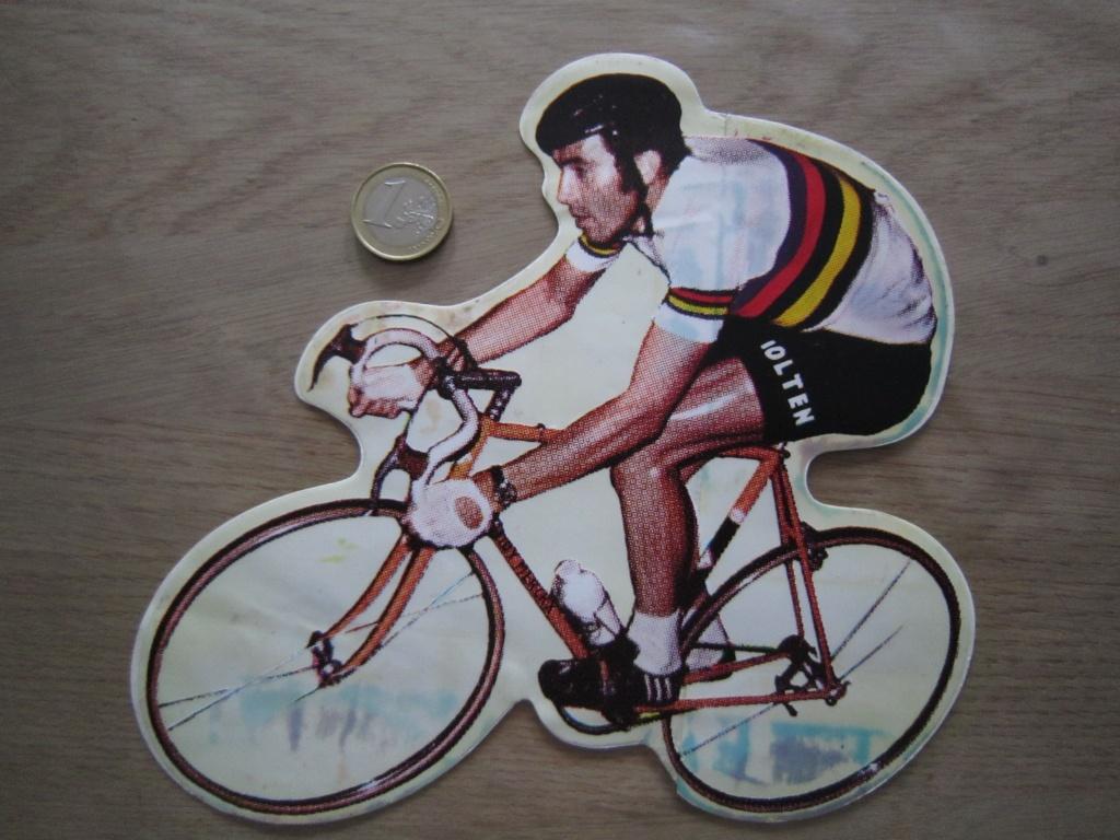 Retro/vintage sticker - wielrennen Eddy Merckx 2, Verzamelen, Ophalen of Verzenden, Gebruikt, Sport