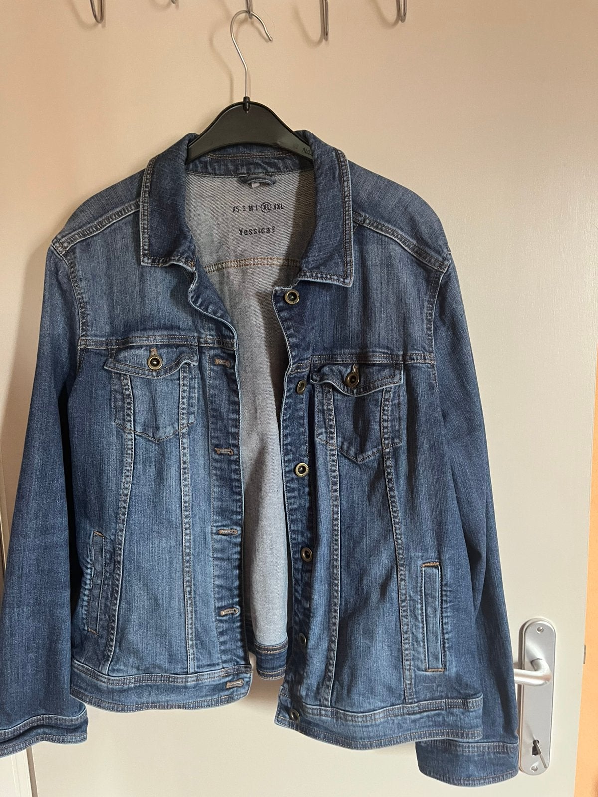 Jeansvest 44, Kleding | Dames, Ophalen, Zo goed als nieuw