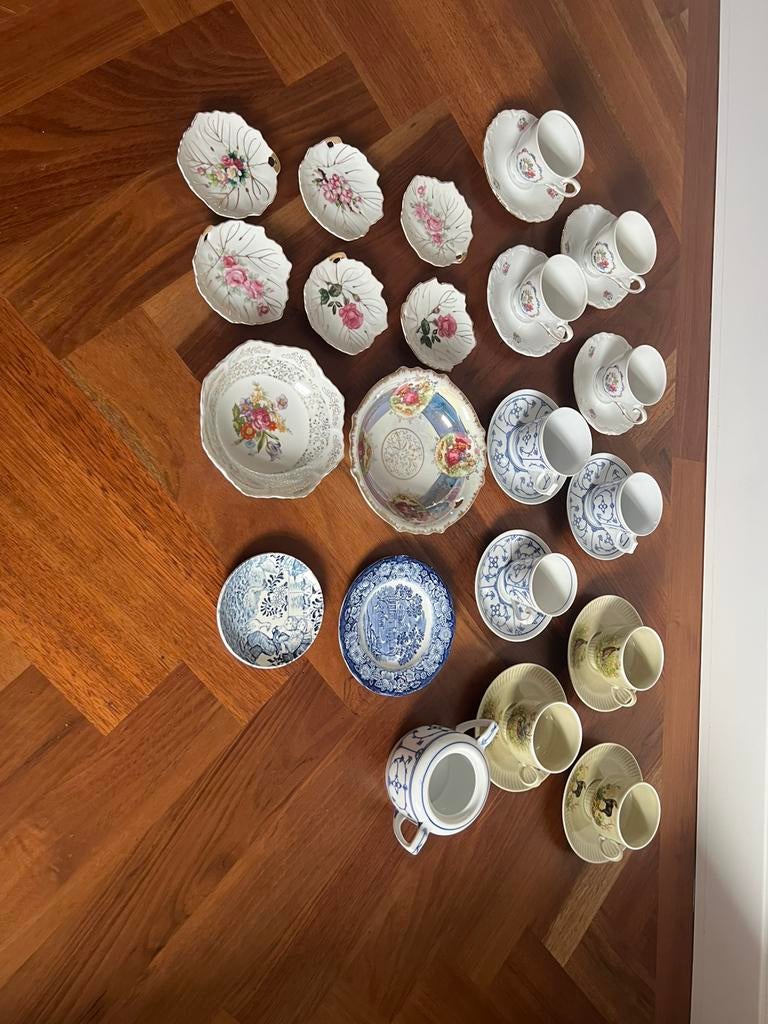 Antiek servies. Jäger, Winterling etc. + Japans theeservies, Antiek en Kunst, Ophalen