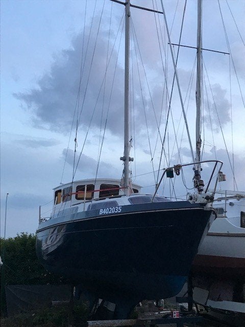 Motorsailer Kirie Fifty 27, Watersport en Boten, Kajuitzeilboten en Zeiljachten, Ophalen, 1.90 meter, Binnenboordmotor, Elektrische start
