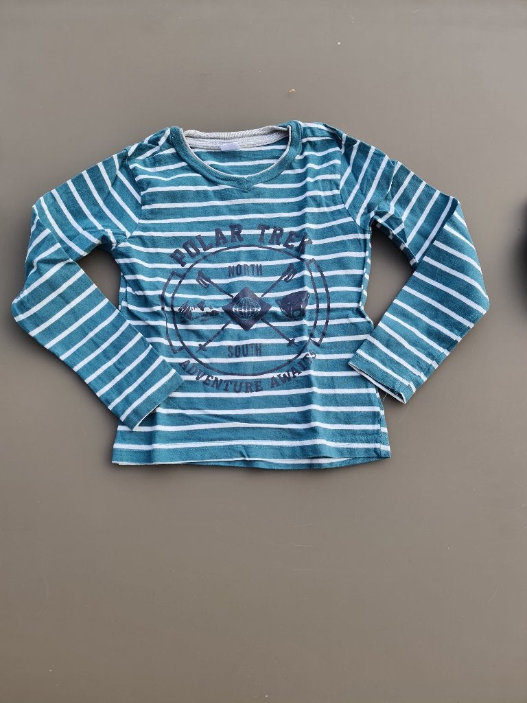 groen-wit gestreepte pull, trui, JBC, 110-116, Kinderen en Baby's, Kinderkleding | Maat 110, Ophalen, Zo goed als nieuw