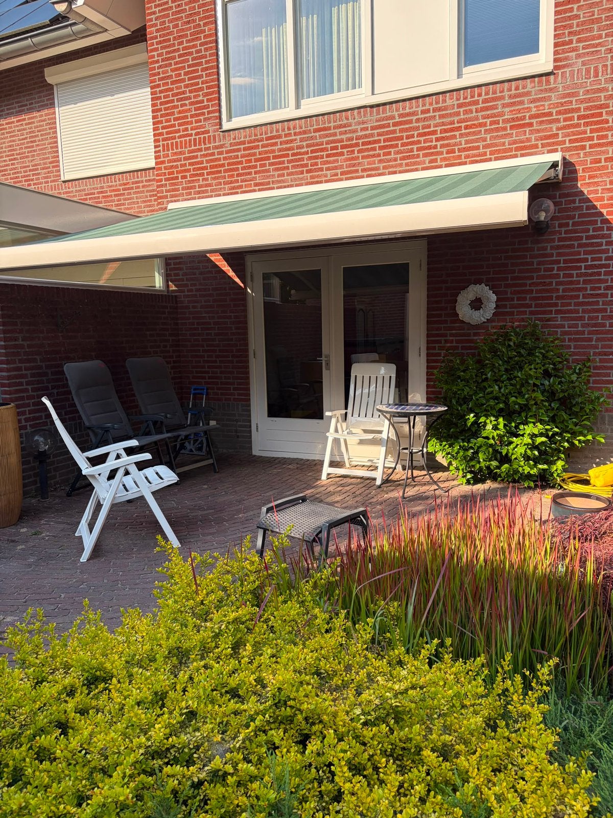 Elektronische zonnescherm, Tuin en Terras, Zonneschermen, Zo goed als nieuw, Elektrisch, Ophalen