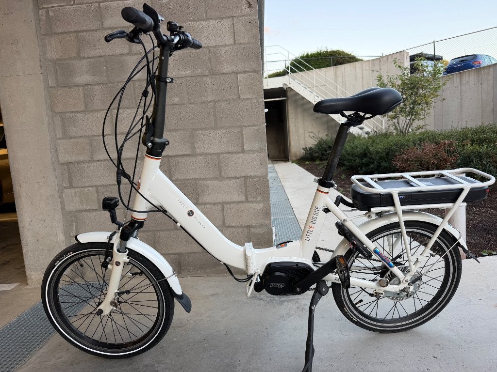 Elektrische vouwfiets Jools Slechts 1.050 km gereden, Ophalen of Verzenden, Zo goed als nieuw, Totaal opvouwbaar, Versnellingen