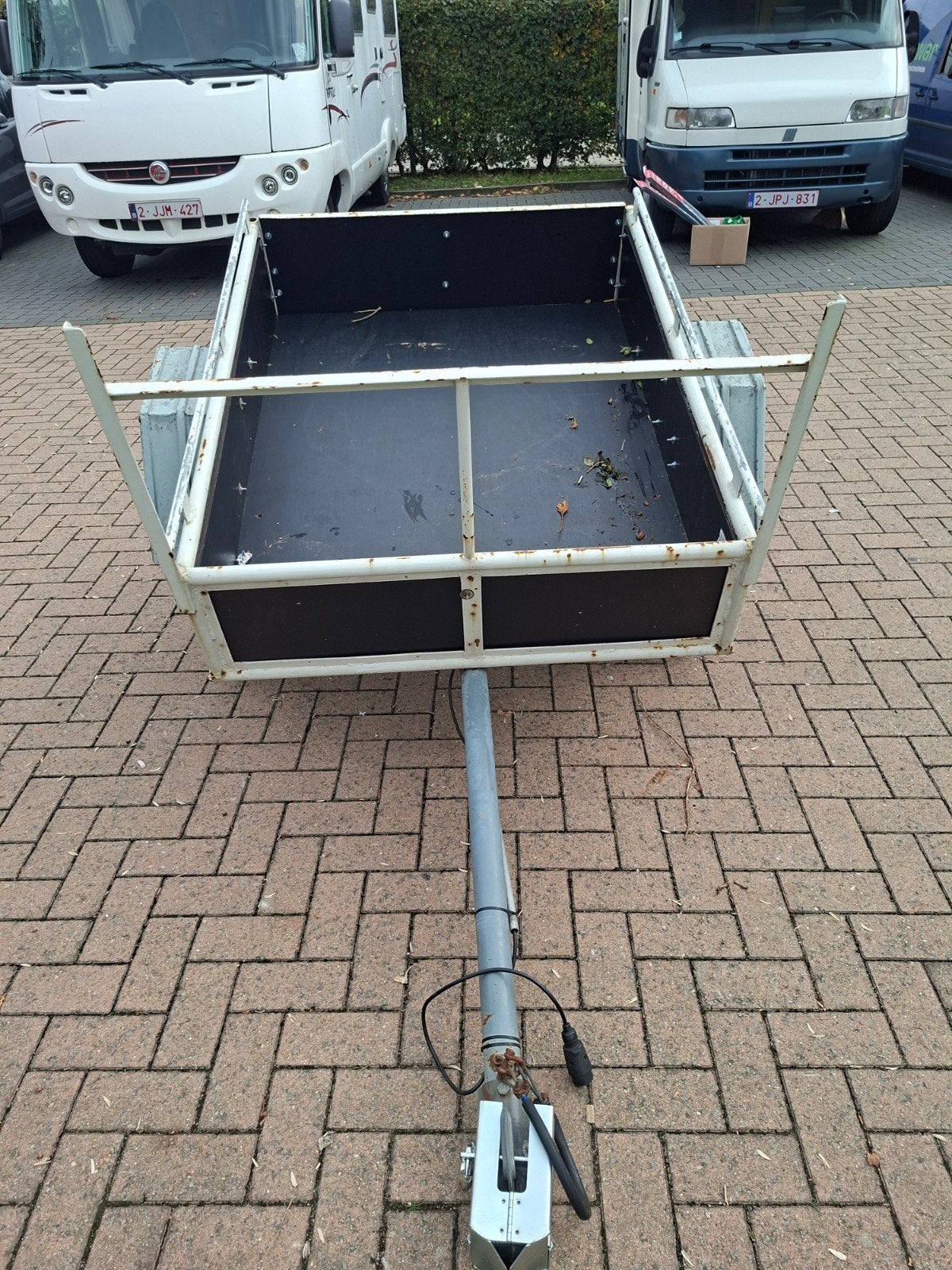 aanhangwagen, Ophalen, Gebruikt