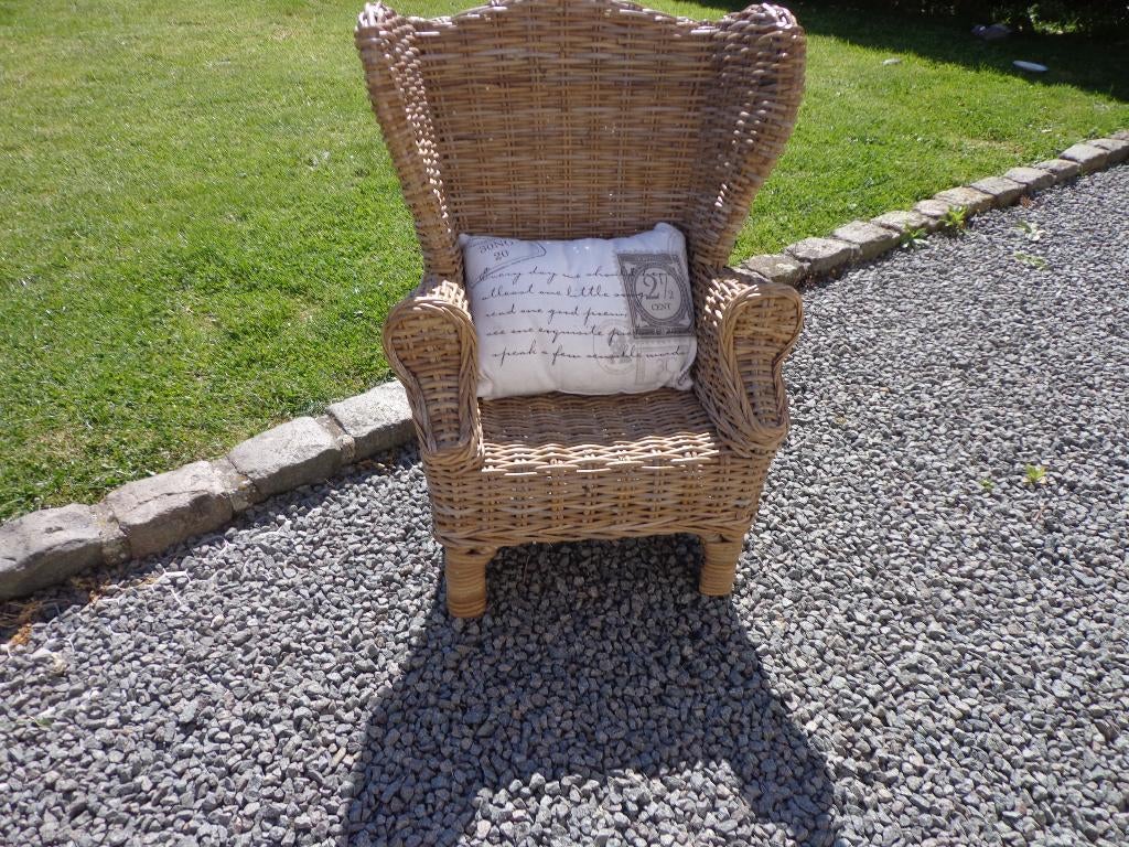 Fauteuil enfant rotin, Enlèvement, Comme neuf, Osier ou Rotin, 50 à 75 cm