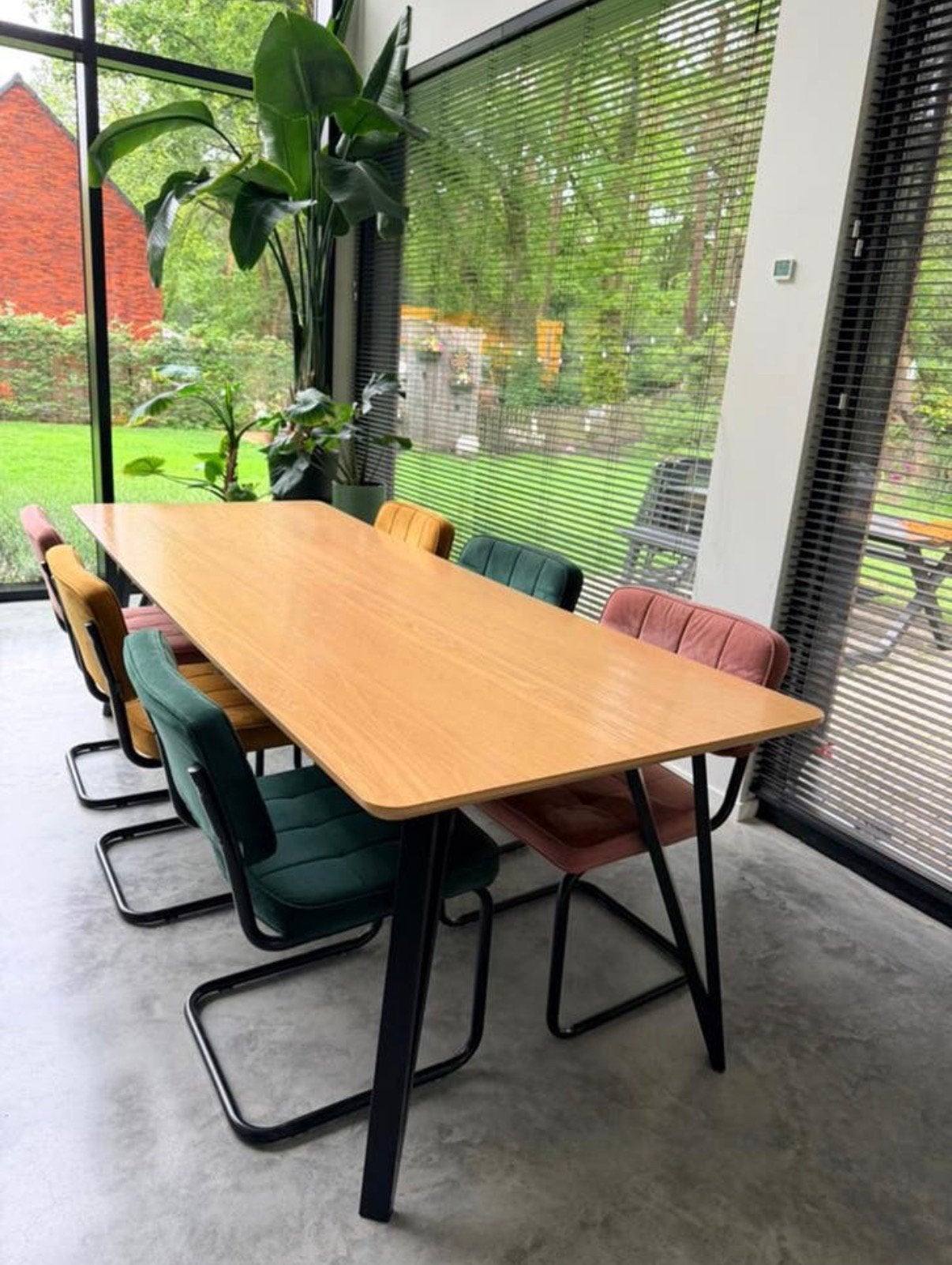 Eettafel 240cm, Huis en Inrichting, Tafels | Eettafels, Ophalen, Gebruikt, 200 cm of meer, 50 tot 100 cm