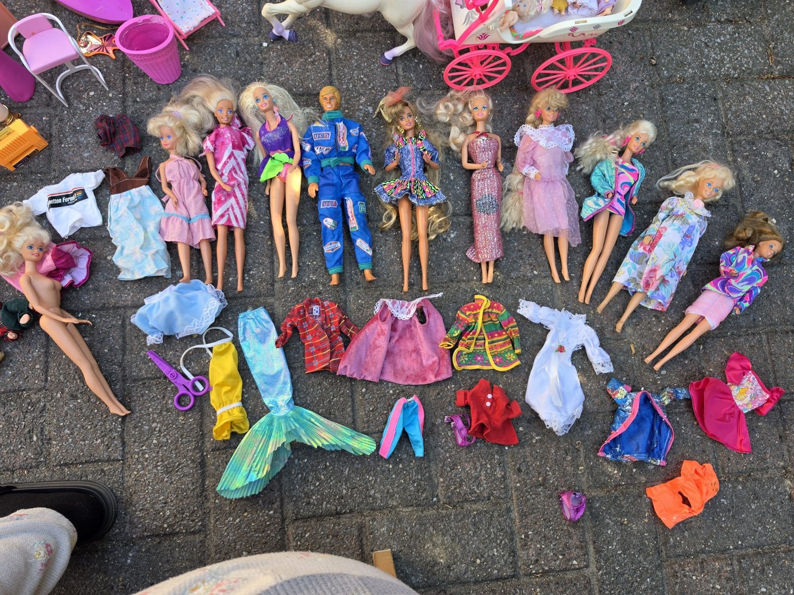 Grote Barbie Set | Poppen, meubels, accessoires & meer!, Ophalen, Gebruikt
