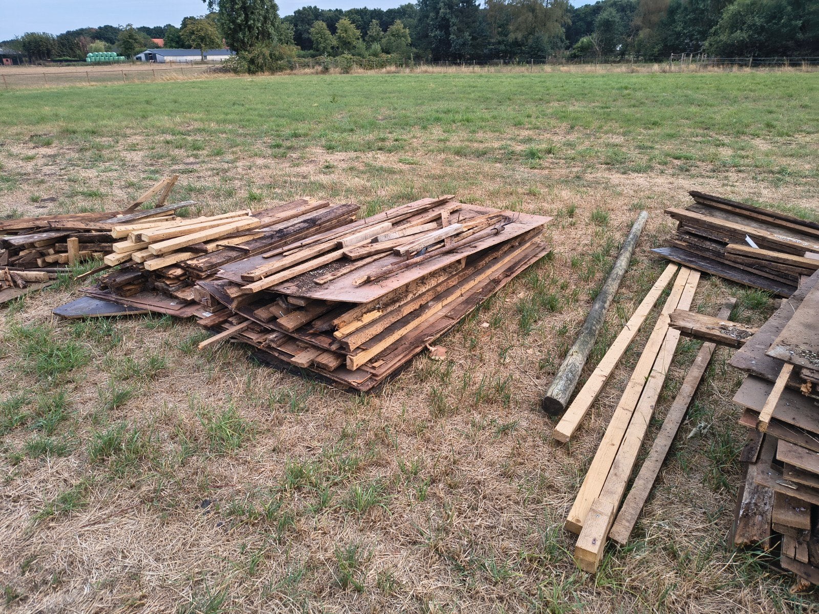 houten balken en platen, Tuin en Terras, Ophalen