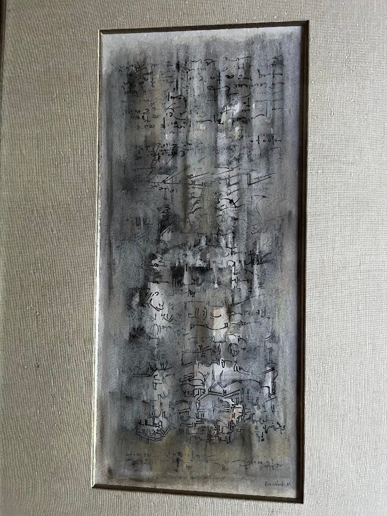 schilderij, Antiquités & Art, Autres sujets, Aquarelle, Enlèvement, Signé