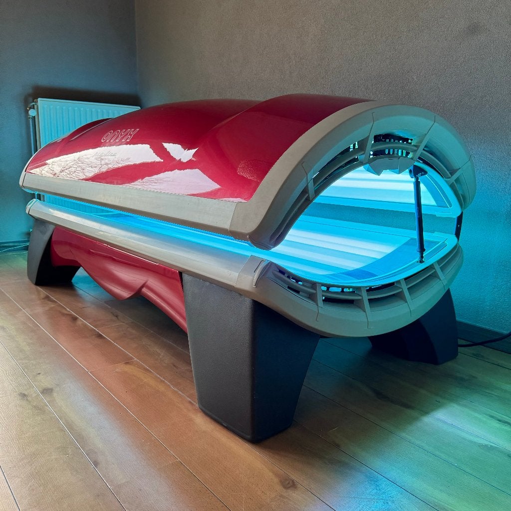Hapro Onyx 28/1 Proline Zonnebank + 1 jaar Garantie, Electroménager, Solarium, Banc solaire & Bronzage facial, Enlèvement ou Envoi