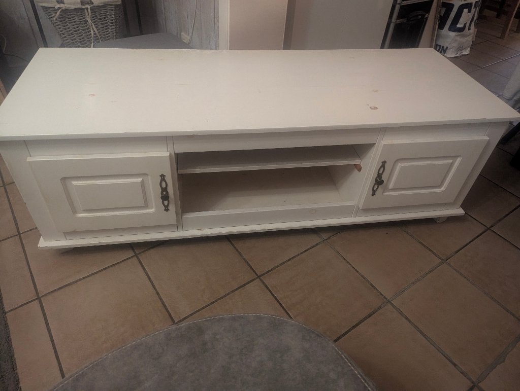 Mooi landelijk Tv kastje, Moins de 100 cm, Enlèvement, Utilisé, Chêne