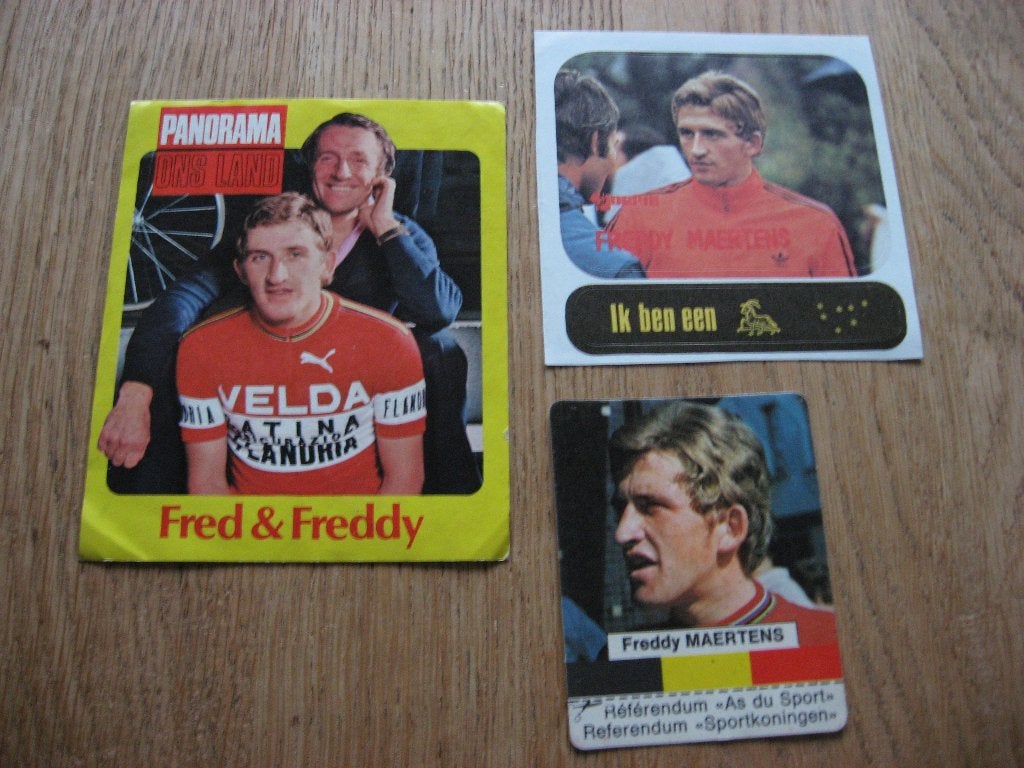 Vintage Stickers Freddy Maertens Wielrenner, Enlèvement ou Envoi, Neuf, Sport