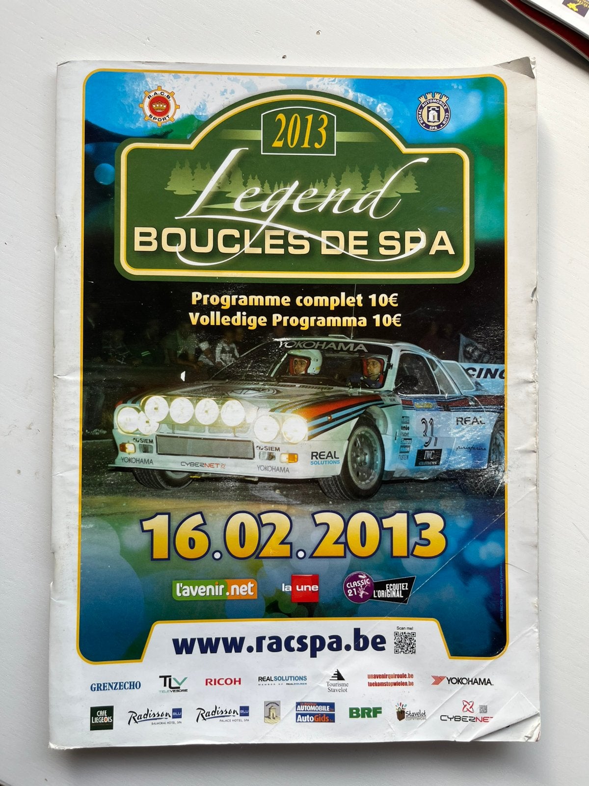Legend Boucles Spa-programma 2013, Ophalen of Verzenden, Gelezen