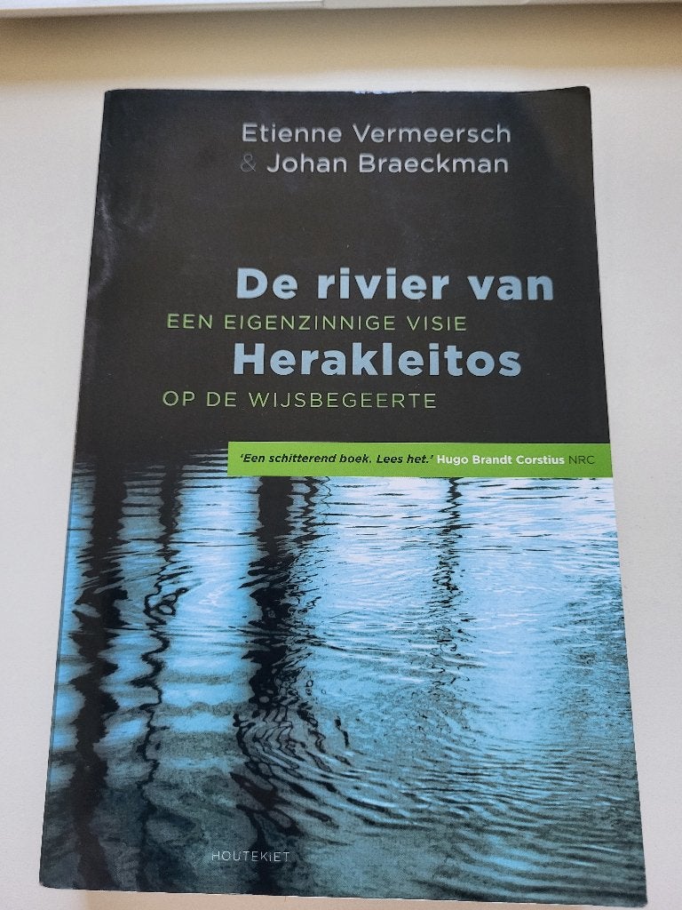 De rivier van Herakleitos, Boeken, Filosofie, Ophalen, Wijsbegeerte of Ethiek, Diverse auteurs, Zo goed als nieuw