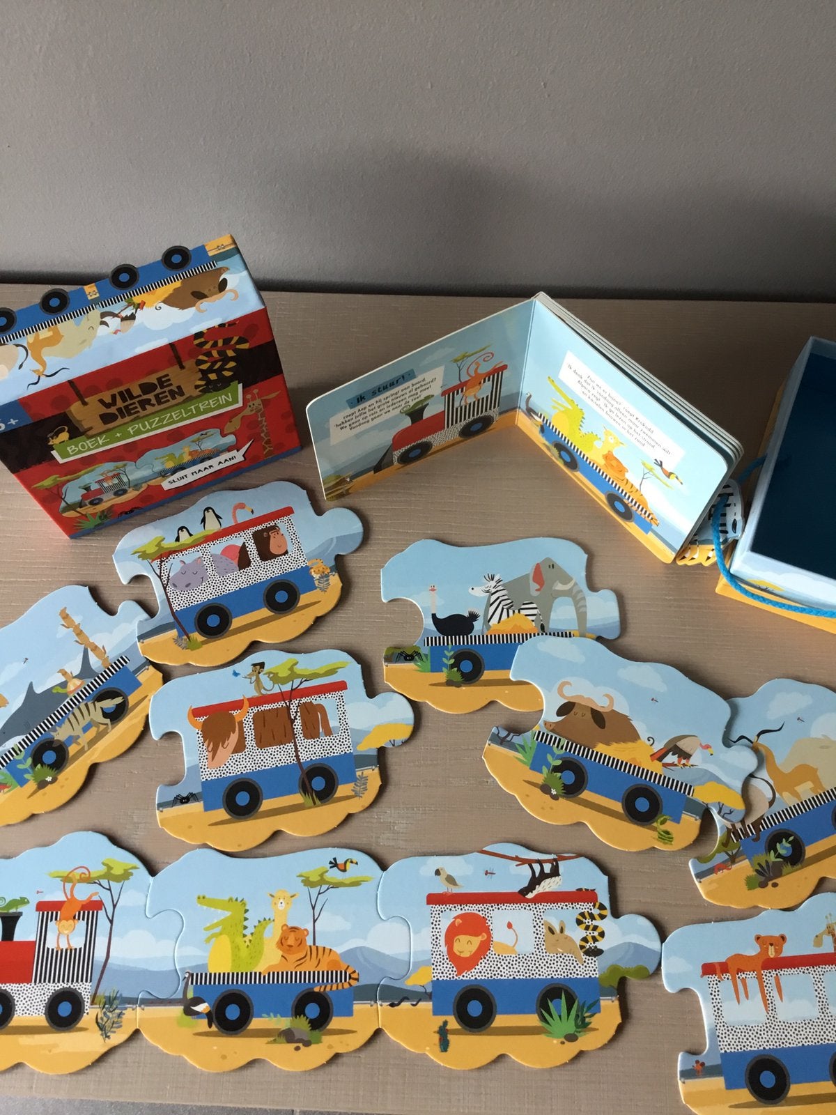 Puzzeltrein 130 cm met voorleesboek, Enlèvement, Comme neuf