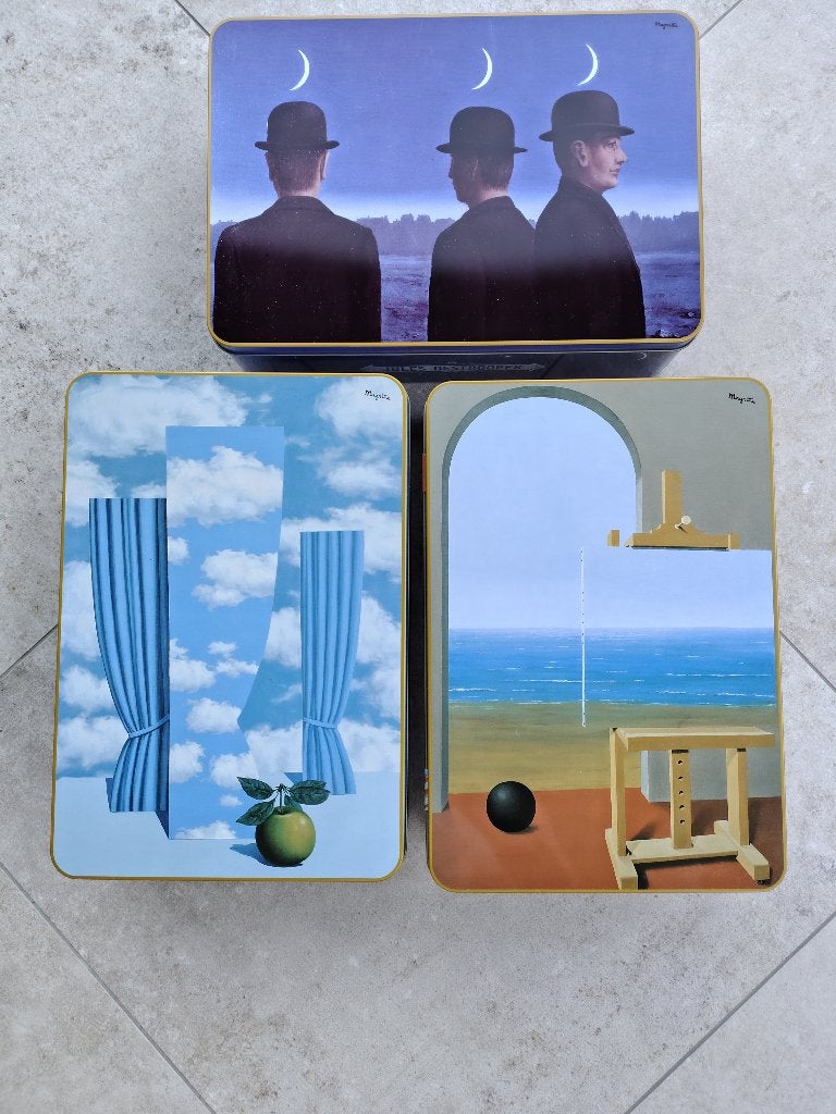 Blikken doos / Magritte, Ophalen, Nieuw, Metaal