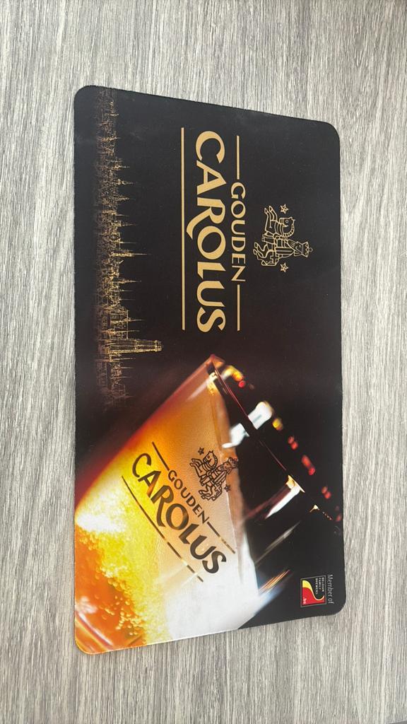 Matje gouden carolus, Verzamelen, Biermerken, Ophalen of Verzenden, Zo goed als nieuw, Reclamebord, Plaat of Schild, Overige merken
