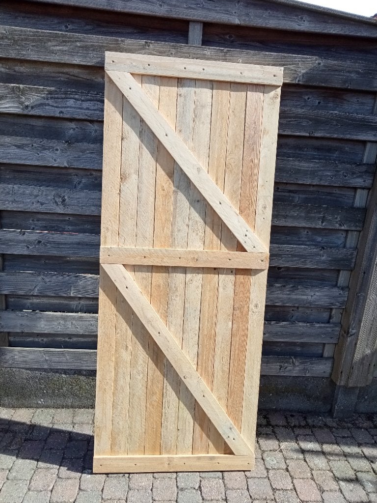 Houten deur,deur,staldeur, Doe-het-zelf en Bouw, Ophalen, Binnendeur, Zo goed als nieuw, Schuifdeur