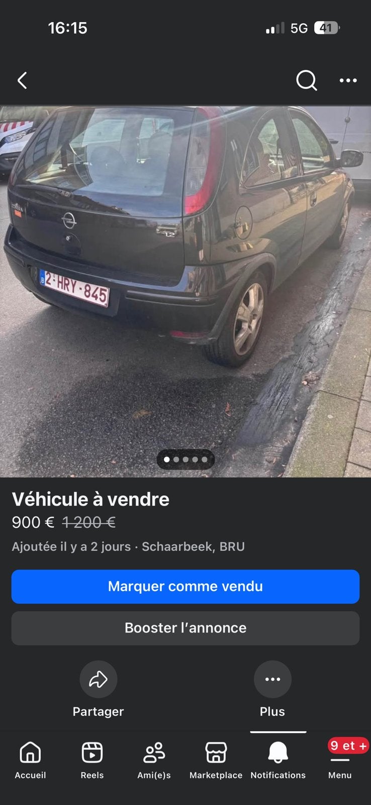 Voiture a vendre, Autos, Opel, Particulier, Corsa, Air conditionné, Apple Carplay, Bluetooth, Vitres électriques, Essence, Euro 4