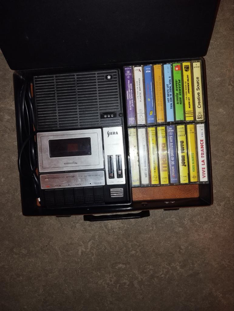 Cassetterecorder met cassette, Audio, Tv en Foto, Cassettedecks, Ophalen