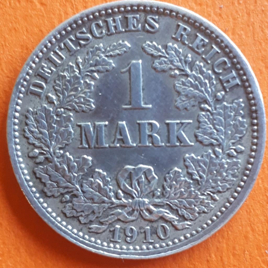 ALLEMAGNE : RARE 1 REICHSMARK 1910 M KM 14 XF, Enlèvement ou Envoi, Allemagne, Monnaie en vrac