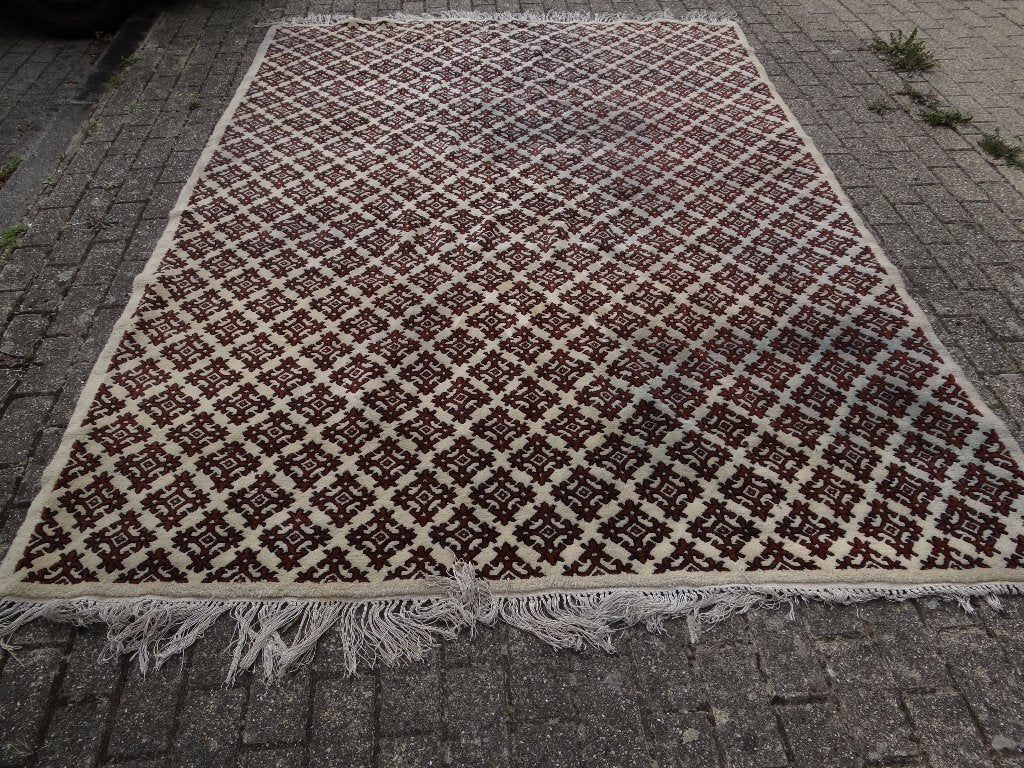 Grand Tapis  Oriental Berbère en Laine.Vintage., Antiquités & Art, Enlèvement