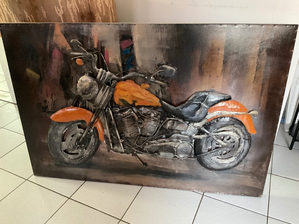 3D moto schilderij, Ophalen