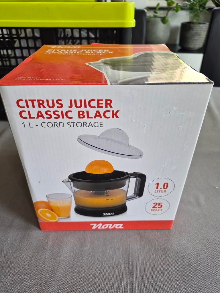 Citruspers - 1 liter - Nova, Ophalen of Verzenden, Nieuw, Elektrisch, Citruspers