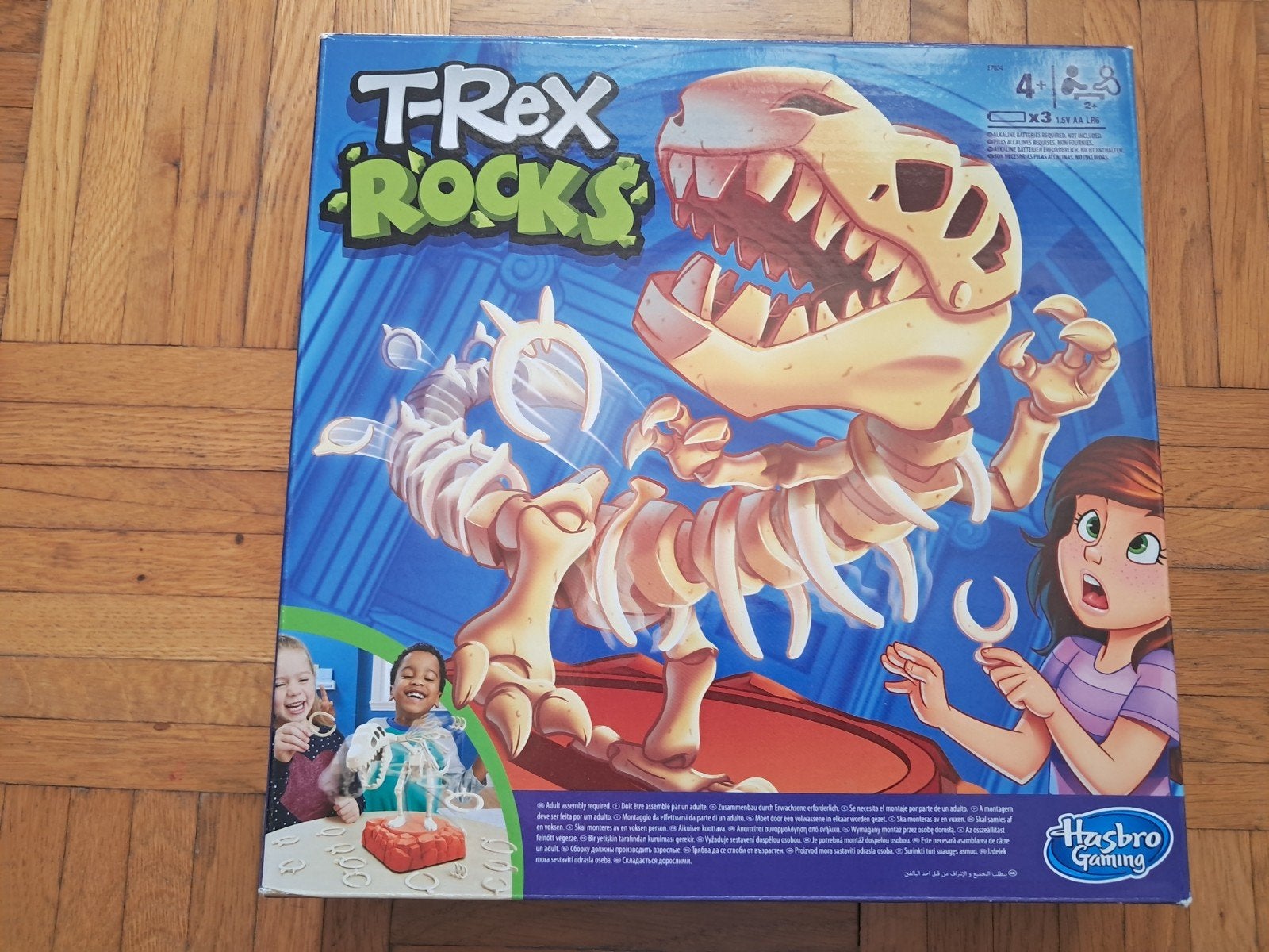 T-Rex rocks, gezelschapsspel, Vijf spelers of meer, Ophalen, Zo goed als nieuw, Hasbro