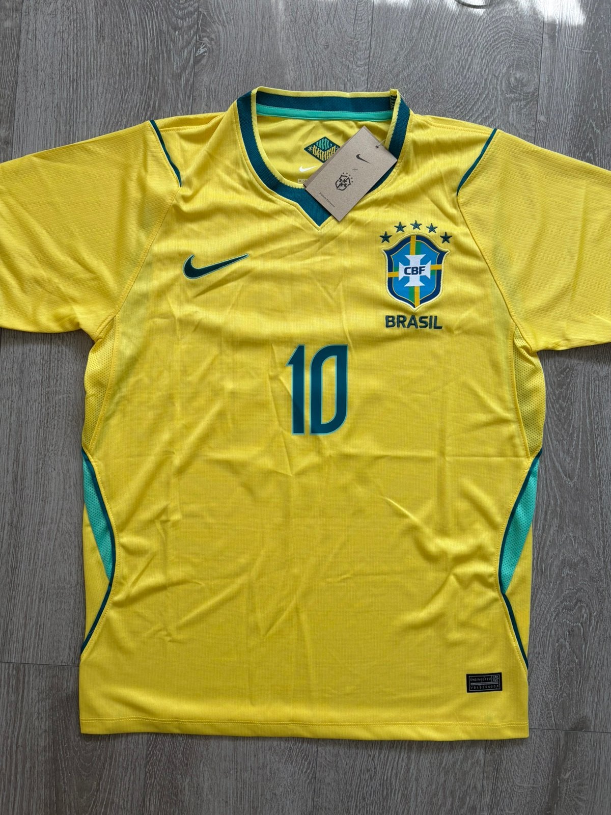 Voetbal shirt neymar jr, Maat M, Verzenden, Nieuw, Shirt