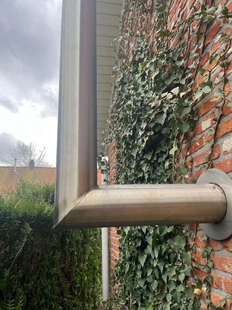 Inox kachelbuis, Ophalen, Inox, 2 tot 4 meter, Zo goed als nieuw