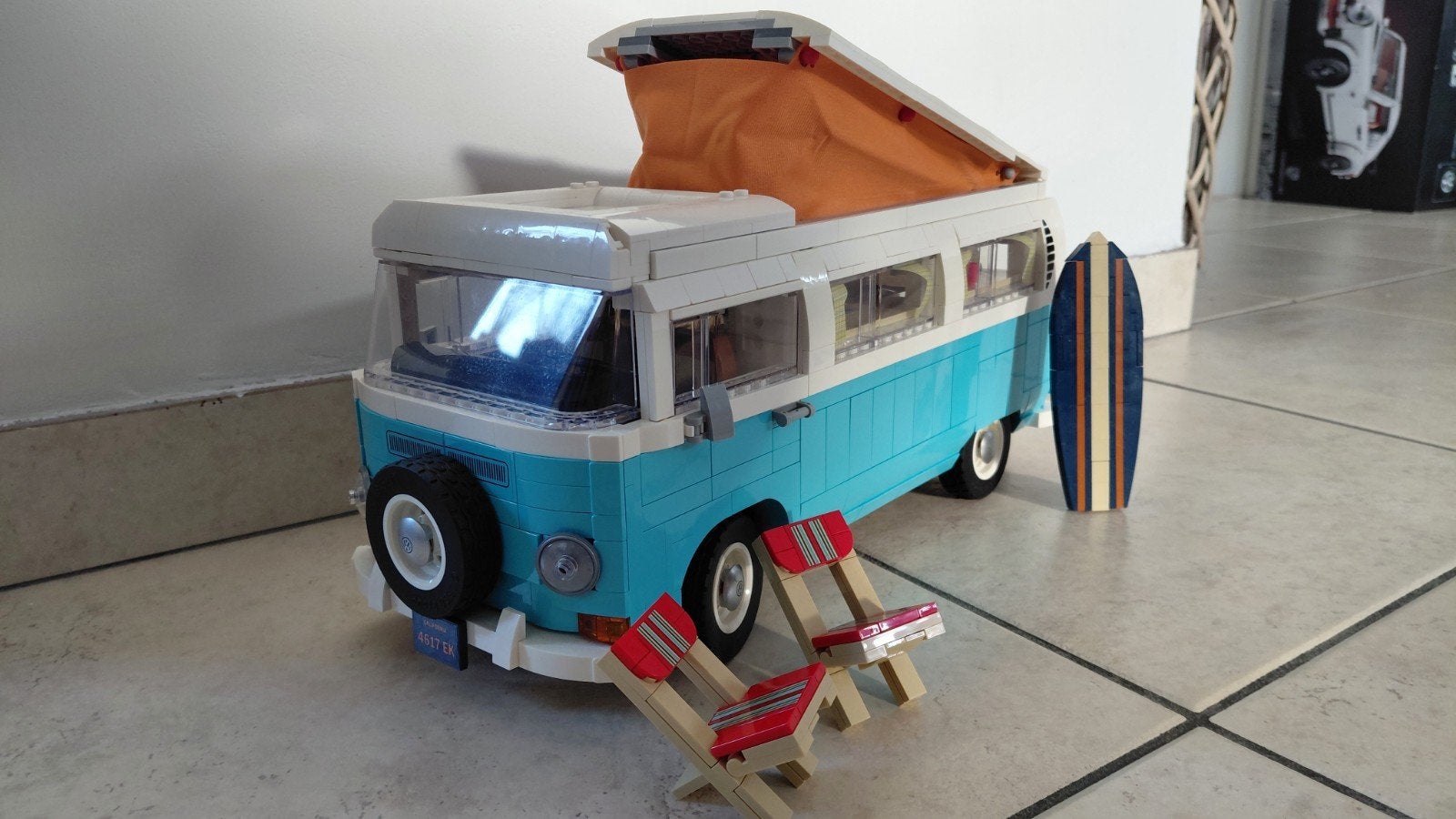 lego volkswagen T2 10279, Ophalen, Gebruikt, Lego, Inclusief instructies