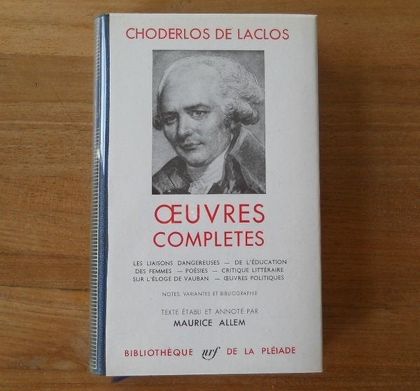 Choderlos de Laclos - Oeuvres complètes Pléiade , 1951, Livres, Enlèvement ou Envoi, Utilisé