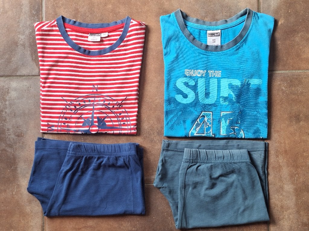Pakket met 2 zomerpyjama's Nonito kids jongen maat 14, Nacht- of Onderkleding, Gebruikt, Ophalen of Verzenden, Jongen