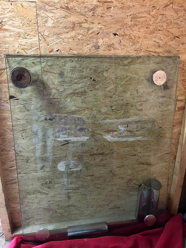 Heel zware glazen salontafel, Ophalen, Glas