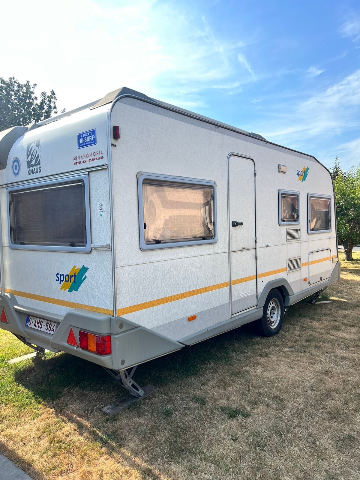Knaus caravan sport 485, Caravans en Kamperen, Caravans, Vast bed, Rondzit, Particulier, 4 tot 5 meter
