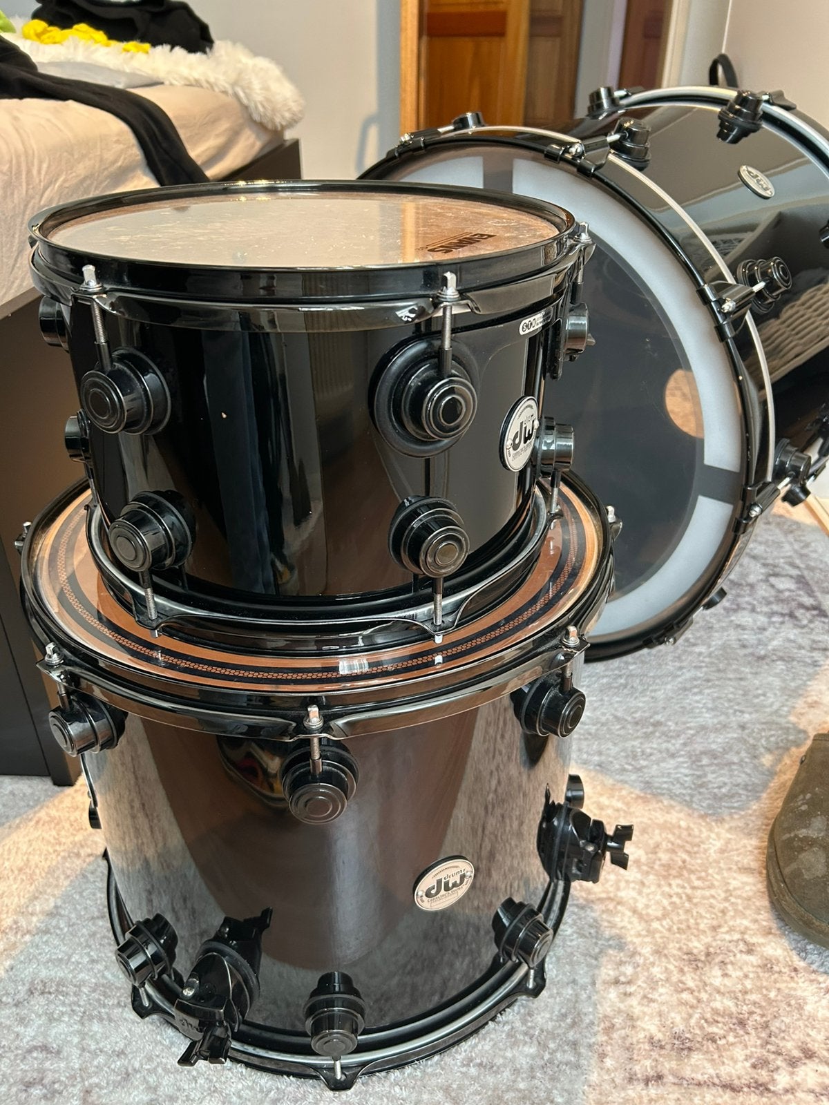 DW collectors black laquer, Musique & Instruments, Batteries & Percussions, Enlèvement, Comme neuf