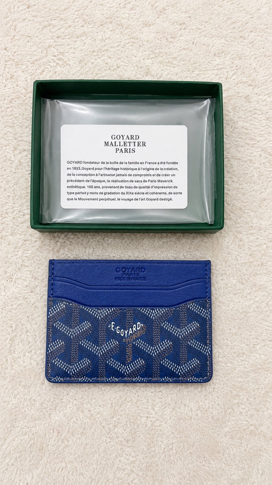 Porte carte goyard, Bijoux, Sacs & Beauté, Autres marques, Cuir, Enlèvement ou Envoi, Comme neuf