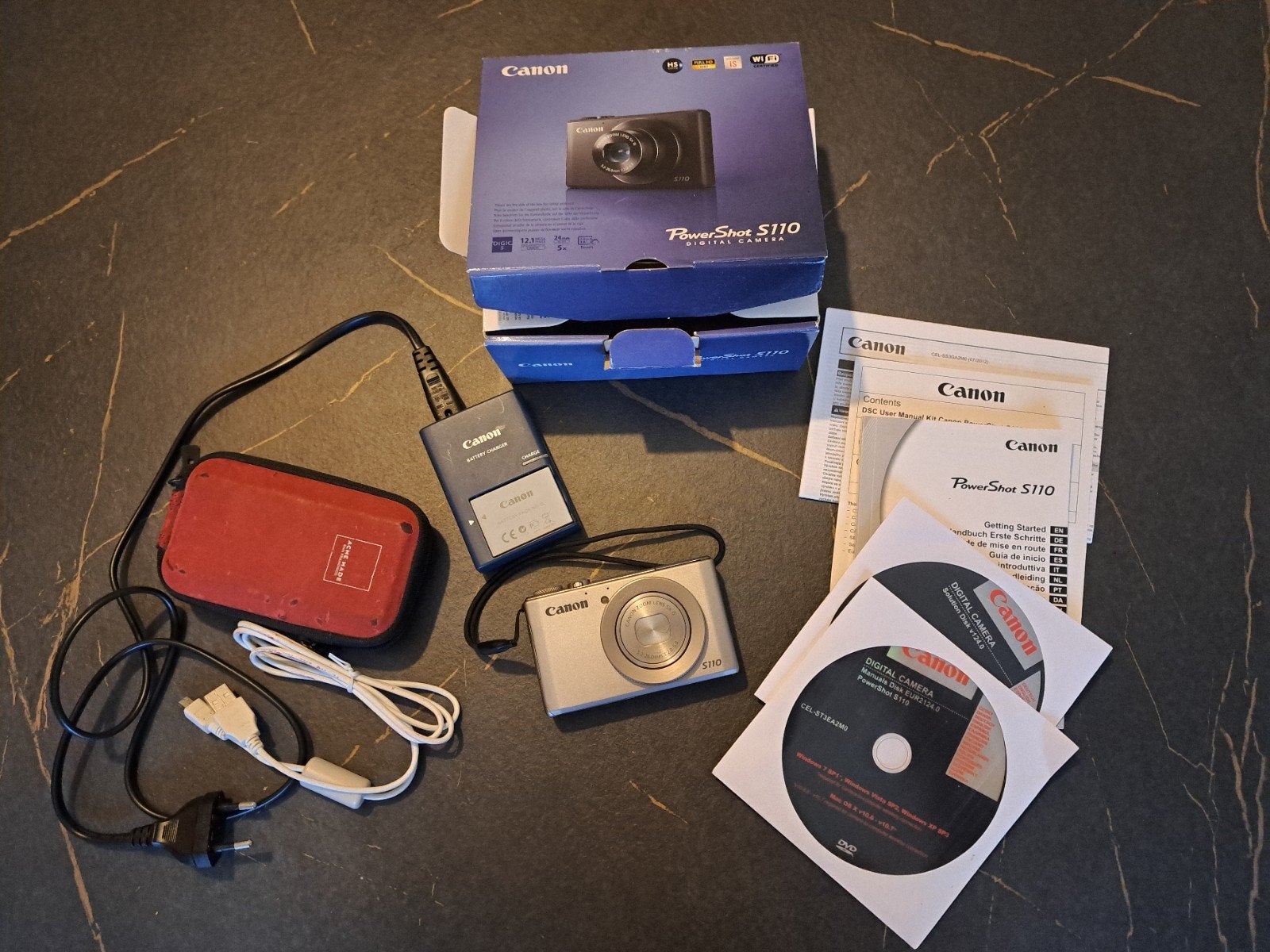 Canon PowerShot S110 Compactcamera | Brons uit 2013 werkend!, TV, Hi-fi & Vidéo, Lecteurs Mp3 | Apple iPod, Enlèvement, Photo