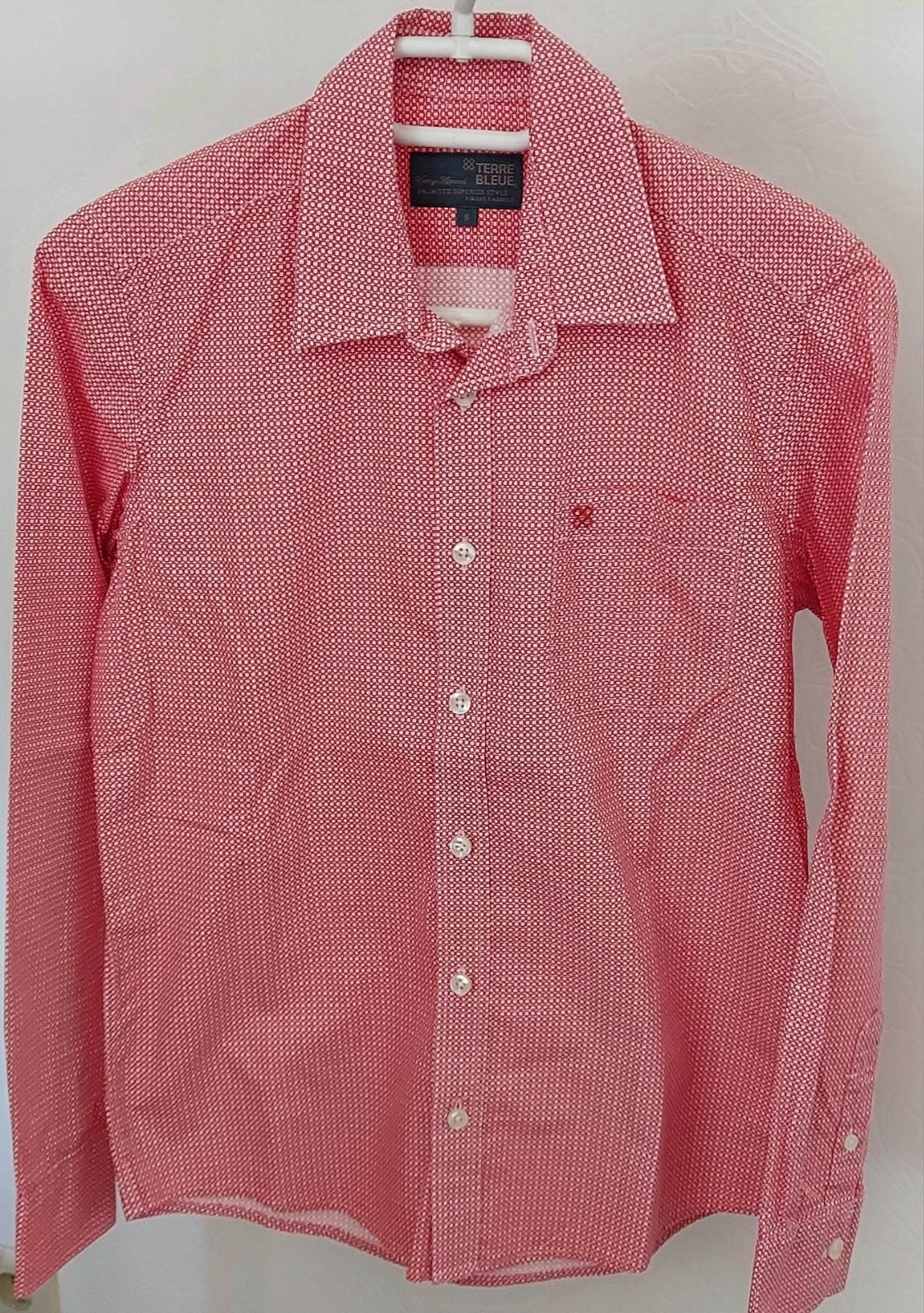 Hemd Terre Bleue heren/jongens maat S, Kleding | Heren, Overhemden, Ophalen, Rood
