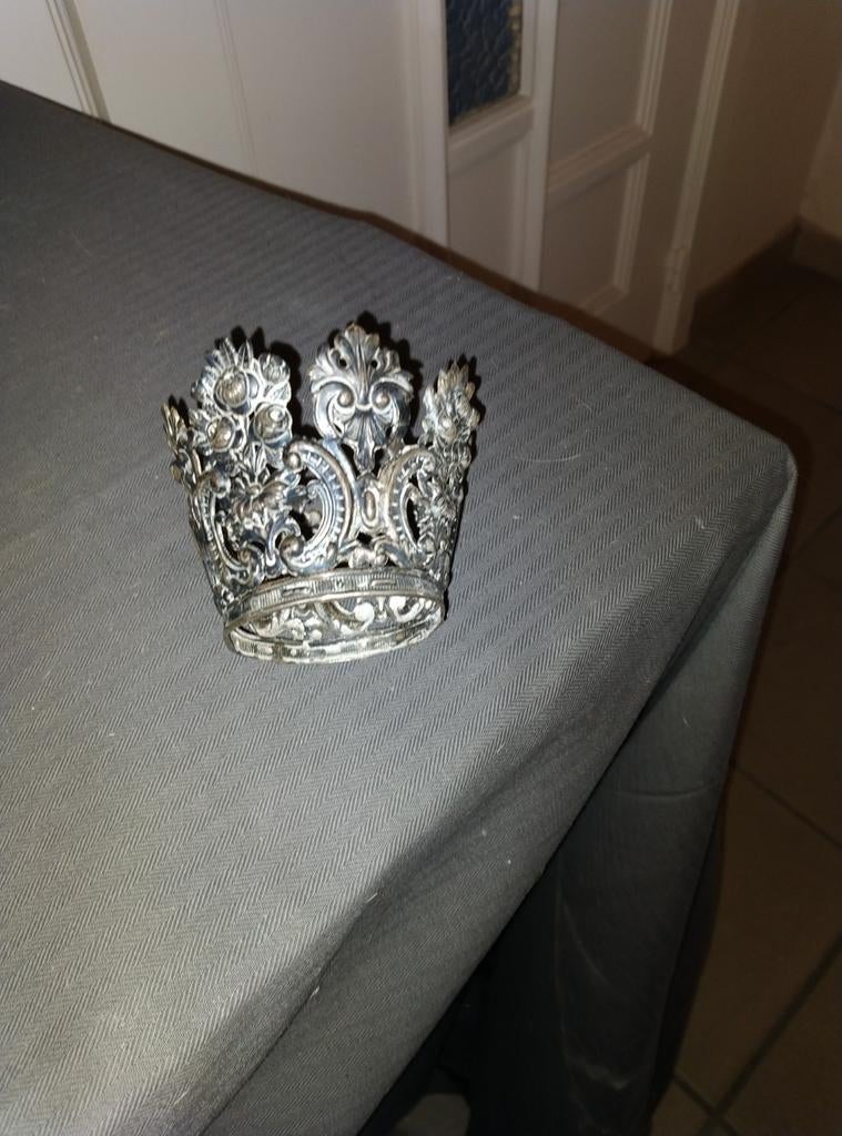 Zilver kroon, Bijoux, Sacs & Beauté, Broches, Enlèvement ou Envoi, Argent, Argent