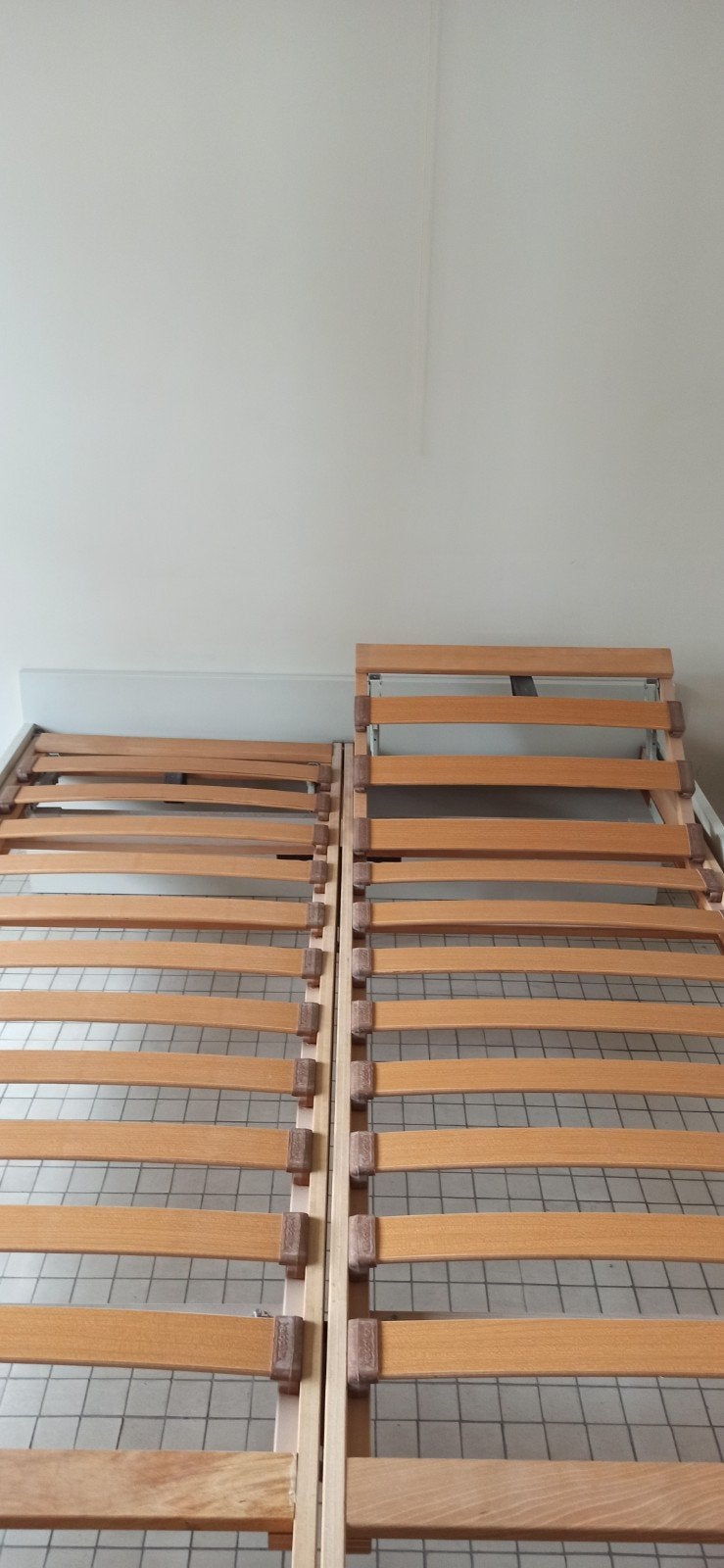 2persoonsbed met lattenbodem en eventueel de matras, Huis en Inrichting, Ophalen, 200 cm, 140 cm, Matras